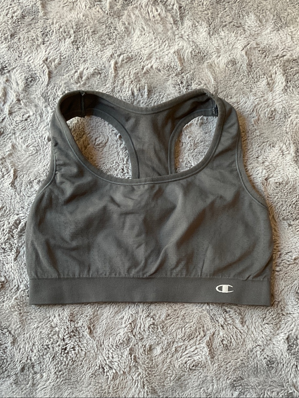 Champion Charcoal Racerback Sports Bra